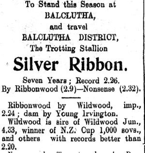 Page 8 Advertisements Column 2 (Clutha Leader 30-1-1912)