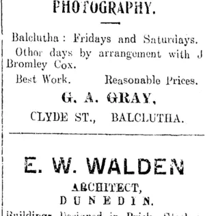 Page 2 Advertisements Column 3 (Clutha Leader 29-10-1912)