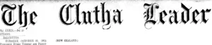 Masthead (Clutha Leader 29-10-1912)