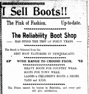 Page 8 Advertisements Column 2 (Clutha Leader 26-11-1912)