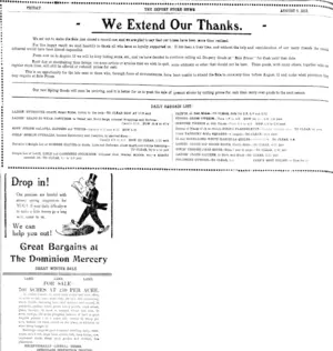 Page 4 Advertisements Column 2 (Clutha Leader 5-8-1913)
