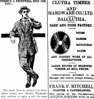 Page 6 Advertisements Column 1 (Clutha Leader 24-2-1914)