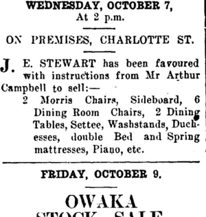 Page 4 Advertisements Column 1 (Clutha Leader 6-10-1914)