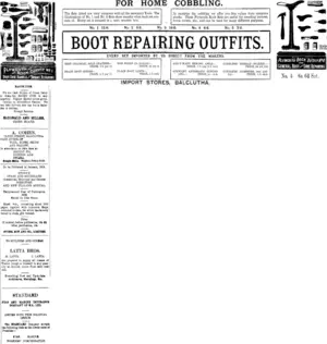 Page 1 Advertisements Column 1 (Clutha Leader 16-4-1915)