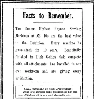 Page 8 Advertisements Column 2 (Clutha Leader 19-3-1915)
