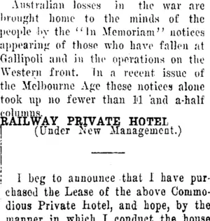 Page 7 Advertisements Column 2 (Clutha Leader 11-6-1918)