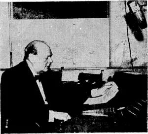 Mr. Winston Churchill, First Lor d of the Admiralty, broadcasting. (Evening Post, 01 April 1940)