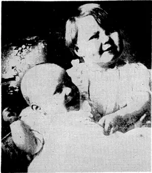 Sport and General" Photo. This picture, taken by Prince Bernhard ofthe Netherlands, shows Princess Beatrix and Princess Irene, the two children of the Prince and of Crown Princess Juliana. (Evening Post, 22 April 1940)