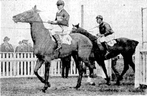 Charade, the outstanding hurdle performer of the last season, ivho will again be a candidate for the Great Northern Hurdles at Ellerslie next month. She won the event last year with 10.Hi but on this occasion has been awarded 11.11. (Evening Post, 11 May 1940)