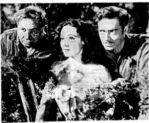 Wallace Beery, Jdhn, Howard, and Dolores del Rio, together in "The Man fromDakota/' *#Pt&be found at the StY Janies Theatre from tomorrow. (Evening Post, 05 September 1940)