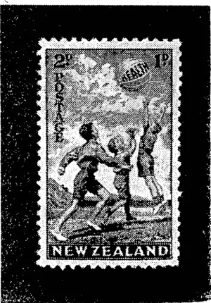 Reproduction of the 1940 Health Stamps, v)hick will be placed on sale at New Zealand post offices on October lt The issue will be of two denominations, l\d and 3d, which will provide" contributions of -|c? and Id respectively for Health Camp purposes. (Evening Post, 21 September 1940)