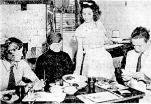 Three. Habsburgs—the ex-Empress Zita of Austria-Hungary and two of her children, Princess Margaret and Prince Felix—ivho are refuging in the United States, dining at the roadhouse known as "Dutchland Farm" when journeying to a retreat "somewhere in Massachusetts." They recently arrived at La Guardia Field, NeiO York, from Europe by the Atlantic Clipper to seek refuge in America. (Evening Post, 28 September 1940)