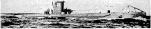 One of severity similar submarines on the German naval lists, the U45, of 517 tons displacement. (Evening Post, 27 January 1940)