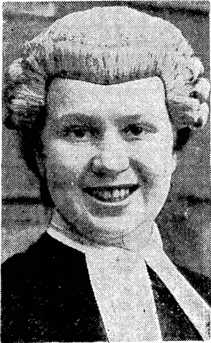 Miss Agnes B. Cassidy, the youngest student of law ever to be called to the Bar in Ireland. She ivas admitted on January 23 at the Four Courts, Dublin, and ivas only 21 years old. s. (Evening Post, 11 March 1940)