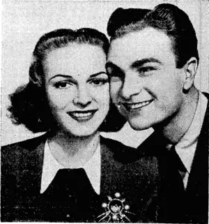 The dazzling: Zorina and Eddie Albert, who are co-starred in "On Your Toes," a lively musical comedy which heads the programme at the Paramount Theatre this week. (Evening Post, 03 October 1940)