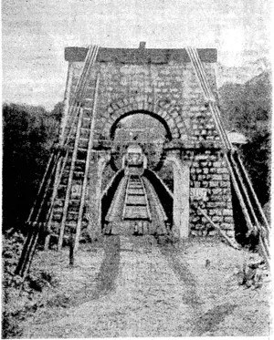 The teSixty-ninth Mile" Bridge, the thir[d )jnost important Jbridge on the Burma Road. (Evening Post, 12 October 1940)