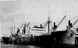 The Port Hobart when in Wellington last year. (Evening Post, 25 November 1940)