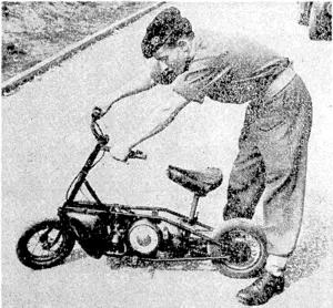 A light folding motor-cycle used by British air-borne troops when landing in enemy territory. (Evening Post, 04 January 1944)