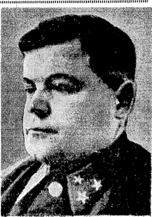 General Vatutin, the liberator of 'Kiev, ivho has also led his men to victories on the Don, abs.Stalingrad, Kharkov, and Sumy, and is now, "pushing forward on the Ukraine front. (Evening Post, 26 January 1944)