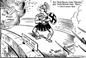 BRAVE ADOLFIUS KEEPS THE BRIDGE (Evening Post, 27 January 1944)