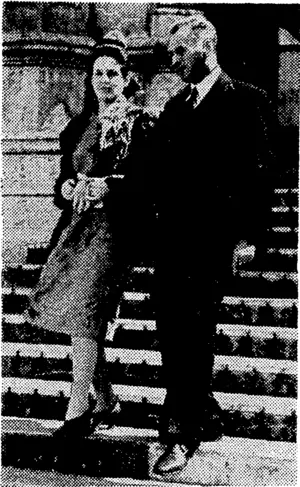 The new Speaker of the House of Representatives, the Hon. F. W. Schramm, and Mrs. Schramm leaving Parliament Buildings yesterday. (Evening Post, 25 February 1944)