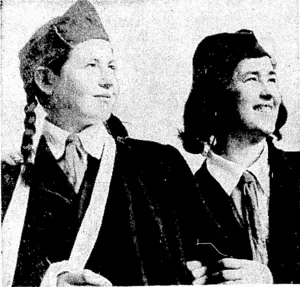 Two young Yugoslav girl guerrilla fighters, suffering from gunshot ivounds,, ivho arrived in Malta recently for .medical attention. Young boys and girls have all taken part in the fighting. (Evening Post, 11 March 1944)
