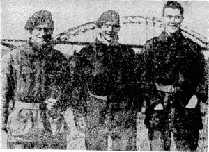 British Official Photo, via Beam Wireless. Types of British airborne troops who fought at Arnhem, in Holland These three were captured by the Germans, but made their escape. (Evening Post, 02 October 1944)