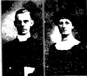 REV. CHAS. F. A. ASKEW AND MRS. ASKEW. (Evening Post, 13 September 1911)