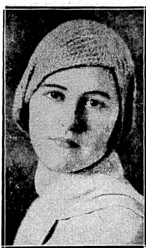 Sport and General Photo.' A POPULAR MODEL.—Coarse wool braid with plaited effect is used for this soft close-fitting cap , carried out in a pretty shade of leaf brown. It was designed by Marshall and Snelgrove, London. (Evening Post, 17 May 1930)