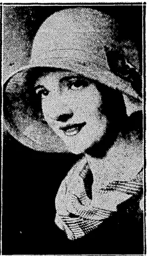 Sport and General Photo. A BECOMING SHAPE.—Fefe and straw are a popular combination in London at the present time, as can be seen by this model by Messrs. Marshall and Snelgrove. It has a becoming drooping brim carried out in apple green. (Evening Post, 14 June 1930)
