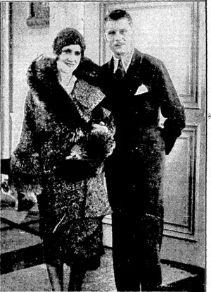 Ralph Forbes and Euth Chatterton, who are husband and wife in real life, in'"The Lady of Scandal," which is still" screening to excellent houses at the Paramount Theatre. (Evening Post, 31 December 1930)