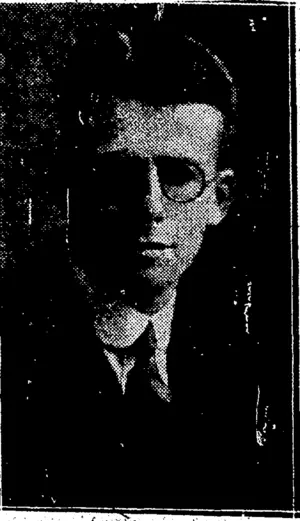 Steffano Webb Photo. MR. R. M. BARKER, M:Sc, oj Canterbury College,, awarded tin 1851 Exhibition Science Scholarship for 1932. , (Evening Post, 21 July 1932)