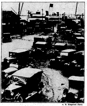 THE ARAHURA AT NELSON,—After, being delayed at Wellington since Tuesday night, the. Anchor Company's Arahura arrived at Nelson at 10 o'clock yesterday morning. With .three day's mails, cargo, and passengers on board, the Nelson wharf'presented a busy scene. (Evening Post, 06 May 1933)