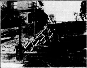 r ■ ■■'~'.''• ■:■'.< ■ ■ "Evenlns; Post" Photo. NEW, STEPS TO PARLIAMENT.-—Workmen erecting a new set of concrete steps in Bowen Street, giving access to the grounds of Parliament' House from almost opposite the War Memorial. > With the new thoroughfare open at the back of the memorial. these steps 'Have become a necessity, as previously there teas no means' of-entering Parliament, House grounds from that side except at either end of Bowen-Street-. (Evening Post, 12 September 1933)