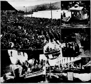 NATIONAL CONFIDENCE CARNIVAL;OPpSEDy-rTop left,; a \vicio of Oriental Bay as the!aquatic procession arrived at the band rotunda, -where ■> the : Governor-General, Lord Bledisloe, declared the National 'Confidence 'Carnival 'open onSaturday, aifternoon.: Top right, the Aquatic Princess, Miss Nancy;■ Olphert,,in>herEstate barge. The other■'views shqw'sdmeof. the striking displays in the'procession. i'■ ■■■-.. '.-■•!'■ ■■■; : . , !.... ~..,: ■ '-■■.-.■ A NEW LONDON LANDMARK.—The Cumberland Hotel, at the Marble 'Arch, which is ncan'ng completion and will-be opened shortly. The building contains 950 bedrooms, besides numerous, public looms and restaurants. ThevieQistaj^irom Q^otd Street (Evening Post, 20 November 1933)