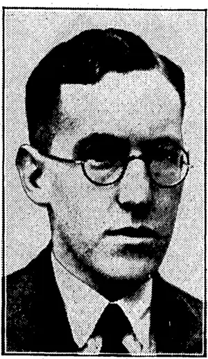 N. B. Lewers Photo, MR, I. F. G. MILNER, 8.A., ',v Canterbury College. (Evening Post, 07 December 1933)