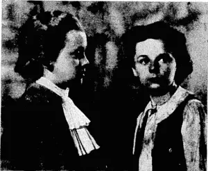 Freddie Bartholomew as young Jonathan Blake and Douglas Scott as \ young Horatio Nelson as they appear in "Lloyd's of London," which is to run yet another week at the Plaza Theatre. Madeleine Carroll, Tyrone Power, C. Aubrey Smith, and Sir Guy Standing are in the cast. (Evening Post, 08 April 1937)