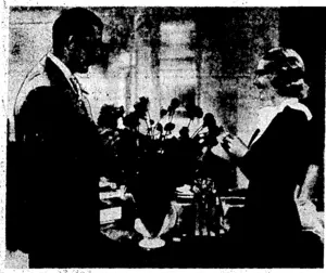 Jean Arthur and George Brent are the stars of the comedy-drama "More Than a Secretary," which comes to the De Luxe Theatre. "Conflict" is < also on the bill. , (Evening Post, 27 May 1937)