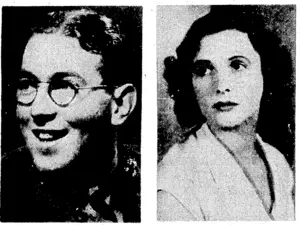 Mr. Selwyn Toogood. Miss Marguerite Thompson. Who have the leading roles in the Wellington Repertory Society's profaction of Frank Vosper's play "Lucky Dip," which is to commence In tbe Concert Chamber next Tuesday. (Evening Post, 02 September 1937)