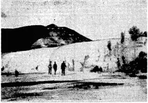 A sinter cliff at Orakei-Korako, (Evening Post, 20 December 1937)