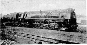 Railway- Publicity Photo. K.A. 945, the first of 25 similar powerful locomotives to be built at the Hutt Railway Workshops. Cowling and a recessed headlight give it a semi-streamlined appearance. This engine will be used on freight trains first and expresses later. (Evening Post, 17 July 1939)
