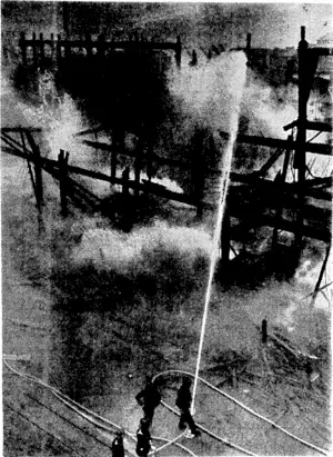 Evening Post" Photo, Remains of the Social Security Building, photographed fust after 8 o'clock this morning, when the debris was still burning. (Evening Post, 02 February 1939)