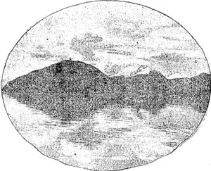 MOUNT EARNSHAW. o+ clonsPicuorus, obi«ct in the landscape, everlastingly clothed with snow, at the head of Lake Wakat-ipu. (Feilding Star, 25 November 1911)