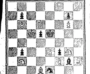 I "White.  I White to play and mate in throe moves. (Hawke's Bay Herald, 01 February 1890)