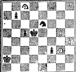 White.  White to play and mate in three movea (Hawke's Bay Herald, 29 March 1890)