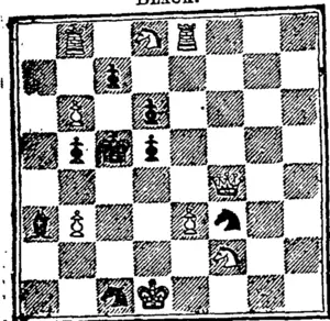 White.  White to play and mate in two moves. (Hawke's Bay Herald, 09 August 1890)