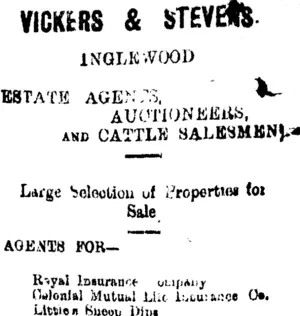 Page 4 Advertisements Column 7 (Taranaki Daily News 1-5-1900)