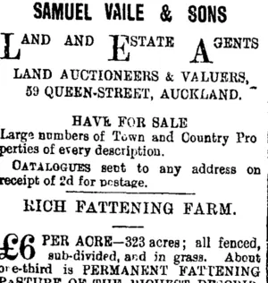 Page 1 Advertisements Column 2 (Taranaki Daily News 27-3-1901)