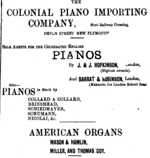Page 3 Advertisements Column 5 (Taranaki Daily News 8-5-1901)