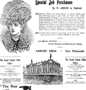 Page 1 Advertisements Column 3 (Taranaki Daily News 23-1-1902)